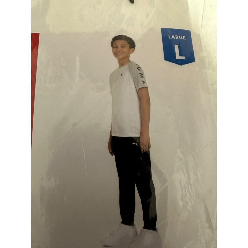 Puma Kids 2 piece Active tee & jogger set size L 10/12  New